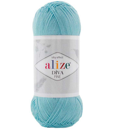 ALIZE DIVA FINE FOREVER 376 светло-бирюзовый