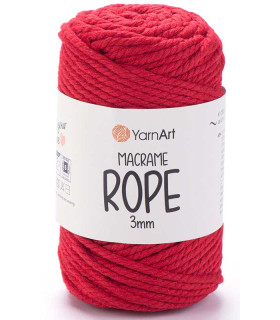 YARNART MACRAME ROPE 3MM 773 ярко-красный