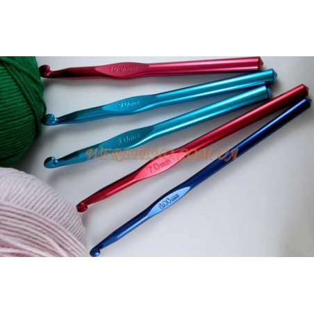 Крючок для вязания (цветной сплав)